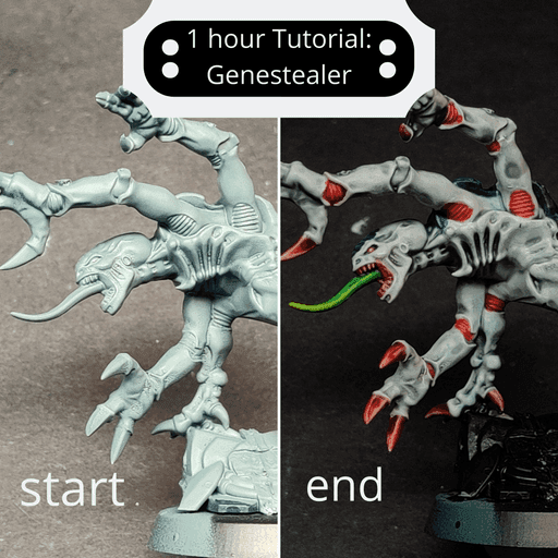 Tutorial Genestealer Contrast Paints